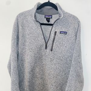 Grey Patagonia Better Sweater 1/4 Zip M
